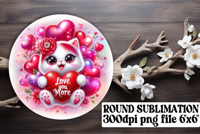 Stylish round designs, ready for keychain sublimation use! , Valentines Sublimation afrosvg 