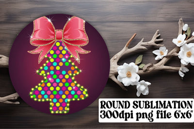 Stylish round PNG designs, great for sublimation keychains! , Neon Xmas Sublimation afrosvg 