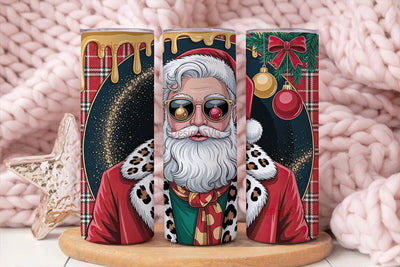 Stylish Santa Christmas 20oz Tumbler Sublimation DesignSVG 