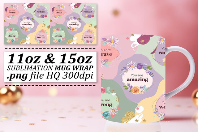 Stylish sublimation wraps, transform your mugs! , Quote Sublimation afrosvg 