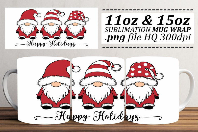 Stylish sublimation wraps, transform your mugs! , Xmas Sublimation afrosvg 