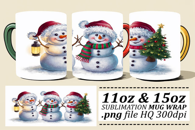 Stylish templates for mugs, create stunning gifts! , Christmas Sublimation afrosvg 