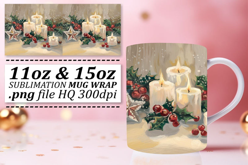 Stylish templates for mugs, create stunning gifts! , Christmas Sublimation afrosvg 