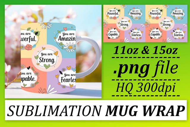 Stylish templates for mugs, create stunning gifts! , Quote Sublimation afrosvg 