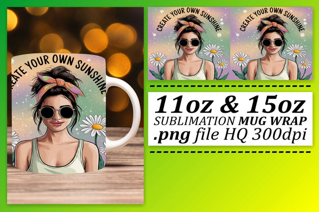 Stylish templates for mugs, create stunning gifts! , Woman Sublimation afrosvg 