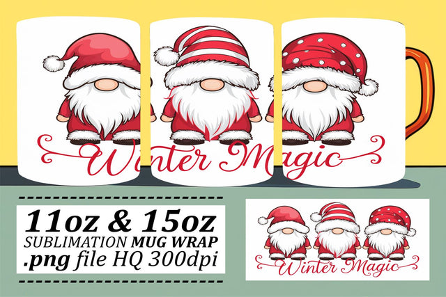 Stylish templates for mugs, create stunning gifts! , Xmas Sublimation afrosvg 