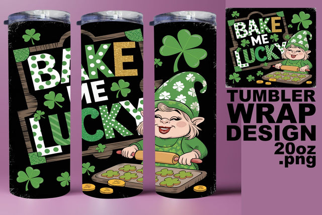 Stylish tumbler wrap, perfect for personalized gifts! , St Patrick Sublimation HoodArtCraft 