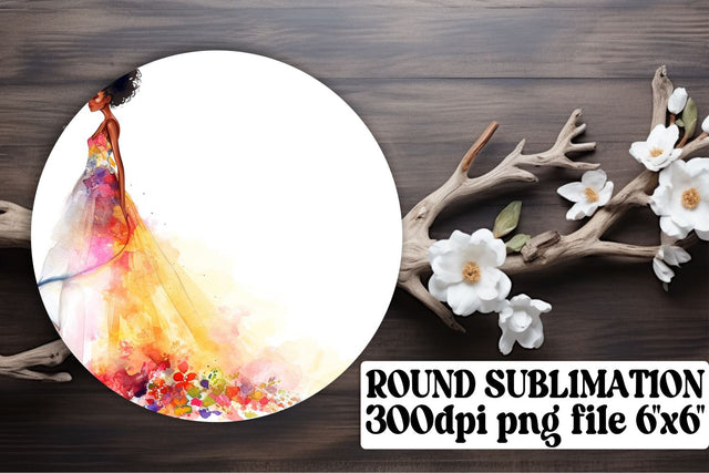 Stylish Wedding Car Coaster Sublimation Sublimation afrosvg 