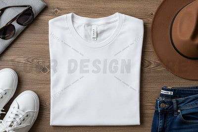 Stylish white t-shirt mockup design Mock Up Photo Regulrcrative 
