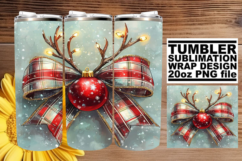 Stylish wrap, designed for unique sublimation projects! , Christmas Bow Sublimation afrosvg 
