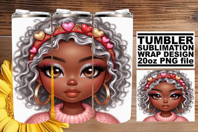 Stylish wrap, designed for your unique sublimation needs! , Love Girl Sublimation afrosvg 