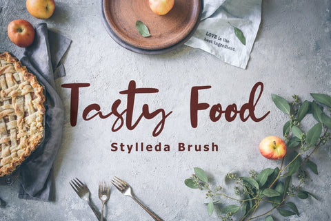 Stylleda Brush Typeface Font Fadeline Std. 