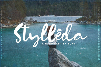 Stylleda Brush Typeface Font Fadeline Std. 