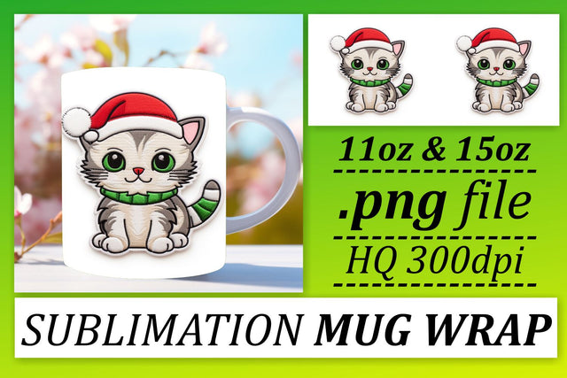 Sublimated Christmas Elegance: 3D Mug Sublimation afrosvg 