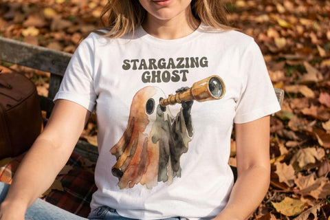 Sublimation 70s Retro Autumn Campfire Ghosts Sublimation artnoy 