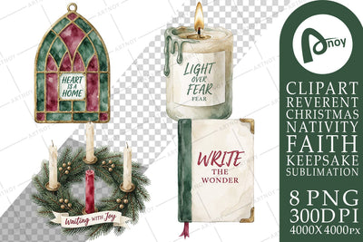 Sublimation Advent Candle Countdown & Faith Notes Sublimation artnoy 