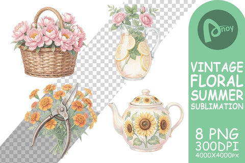 Sublimation Airy Sun-Drenched Garden Watercolor Sublimation artnoy 