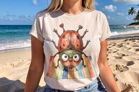 Sublimation Anxious Beach Bug Watercolor Sublimation artnoy 