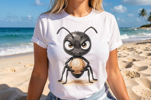 Sublimation Anxious Beach Bug Watercolor Sublimation artnoy 