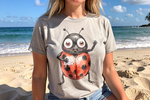 Sublimation Anxious Beach Bug Watercolor Sublimation artnoy 