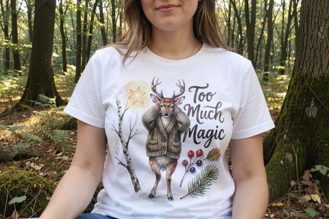 Sublimation Anxious Fawn Forest Hygge Watercolor Quote Sublimation artnoy 