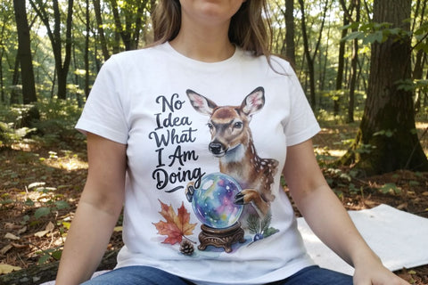 Sublimation Anxious Fawn Forest Hygge Watercolor Quote Sublimation artnoy 
