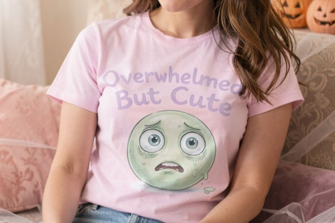 Sublimation Anxious Pastel Monster Quote Sublimation artnoy 