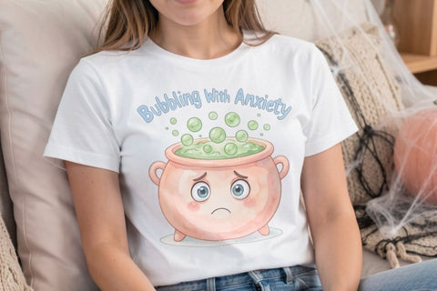 Sublimation Anxious Pastel Monster Quote Sublimation artnoy 