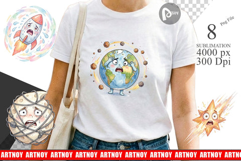 Sublimation Anxious Space Rocket and Planet Sublimation artnoy 