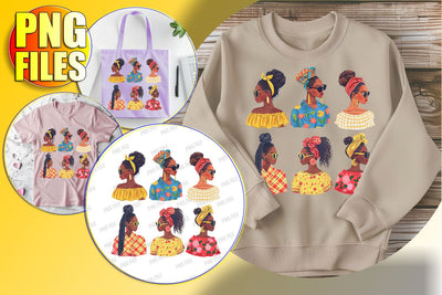 Sublimation Art: Afro Woman Portrait Sublimation afrosvg 