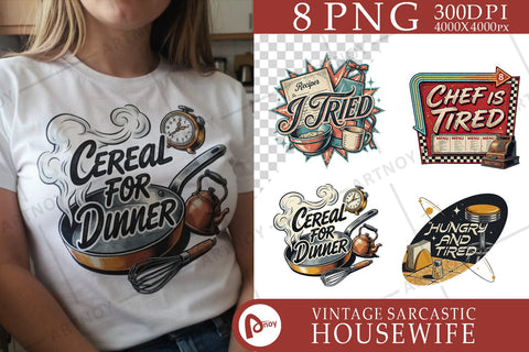 Sublimation Atomic 50s Dinner Frustration Quote Sublimation artnoy 
