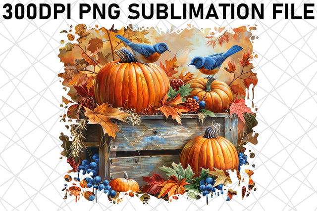 Sublimation: Autumn Print Watercolor Scene PNG Sublimation afrosvg 