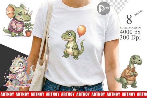 Sublimation Awkward Introvert Dinosaur Sublimation artnoy 