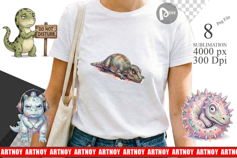 Sublimation Awkward Introvert Dinosaur Sublimation artnoy 