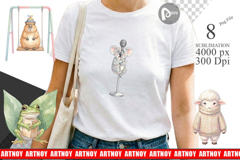 Sublimation Awkward Recess Misfits Watercolor Sublimation artnoy 