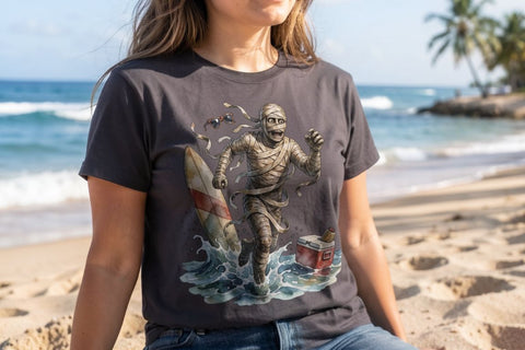 Sublimation Awkward Retro Monster Beach Panic Sublimation artnoy 