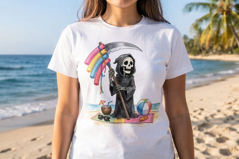 Sublimation Awkward Retro Monster Beach Panic Sublimation artnoy 