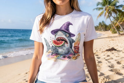 Sublimation Awkward Retro Monster Beach Panic Sublimation artnoy 