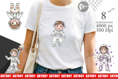 Sublimation Awkward Space Kid Watercolor Sublimation artnoy 