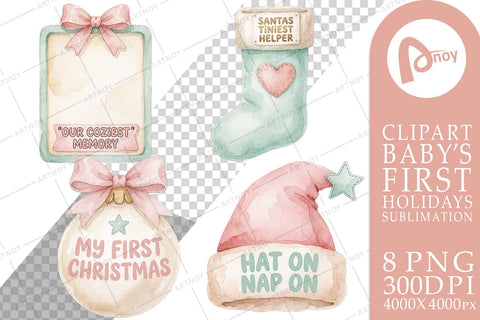 Sublimation Baby First Christmas Keepsakes Sublimation artnoy 
