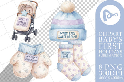 Sublimation Baby First Winter Warmth Sublimation artnoy 