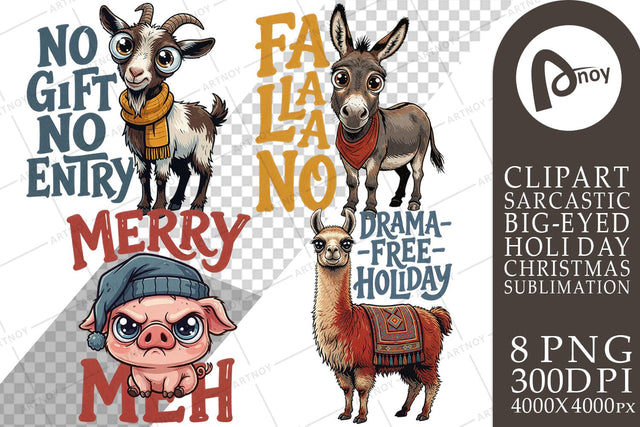Sublimation Barnyard Sarcastic Holiday Quotes Sublimation artnoy 