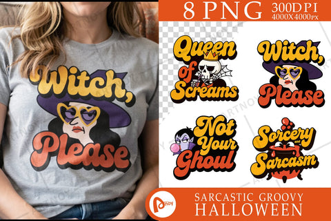 Sublimation Bitter Witch Energy Halloween Retro SVG artnoy 