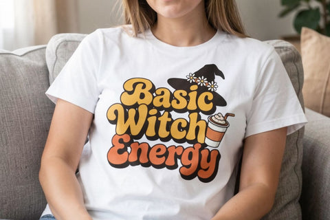 Sublimation Bitter Witch Energy Halloween Retro SVG artnoy 