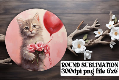 Sublimation Bliss: Heart Balloon Animal Circles Sublimation afrosvg 