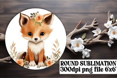 Sublimation Boho Animal Art: Round, Circle, Keychain, Coaster Sublimation afrosvg 