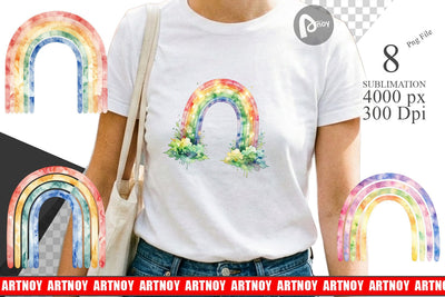 Sublimation Boho Rainbow Abstract Sublimation artnoy 