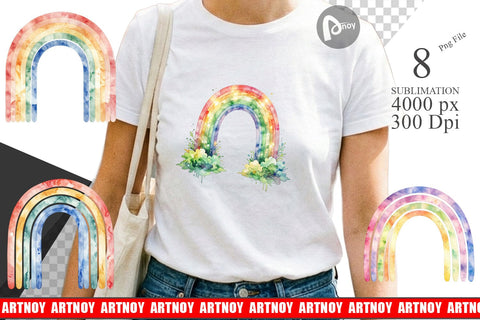 Sublimation Boho Rainbow Abstract Sublimation artnoy 
