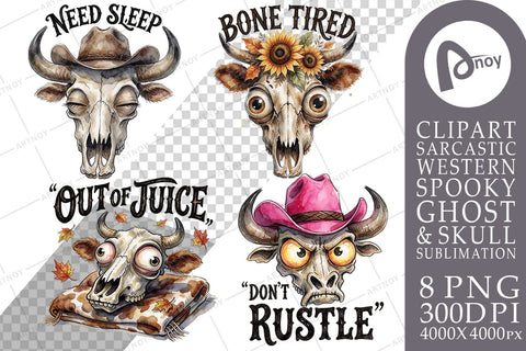 Sublimation Bone Deep Exhausted Bull Skulls Sublimation artnoy 