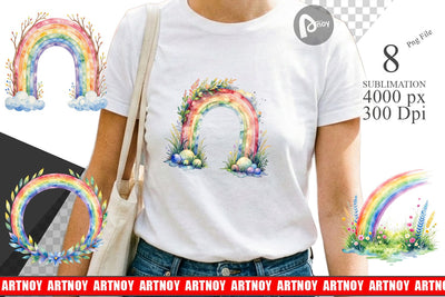 Sublimation Botanical Boho Rainbow Sublimation artnoy 